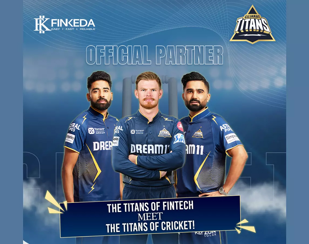 BW Marketing World - Finkeda Joins Forces With Gujarat Titans To Democratise Fintech Inclusion